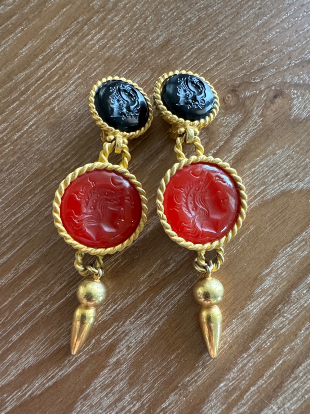 Vintage Baroque-Inspired Statement Earrings